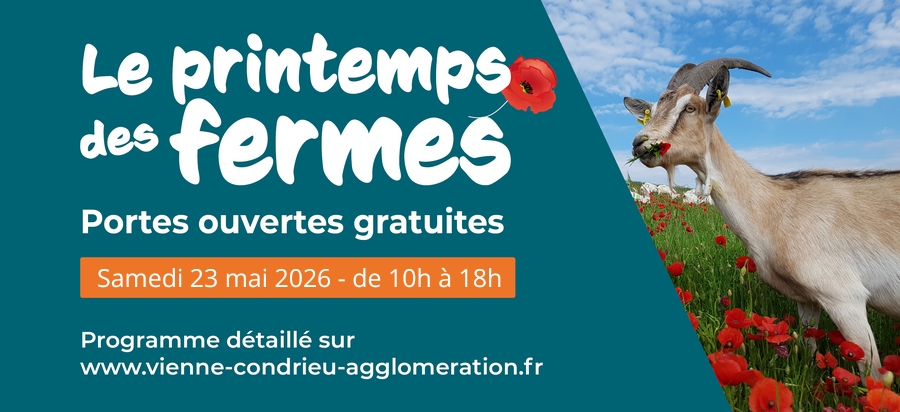 Affiche portes ouvertes fermes, 23 mai 2026.